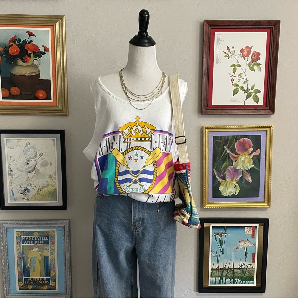 Vintage Yacht Club Graphic Tank Top